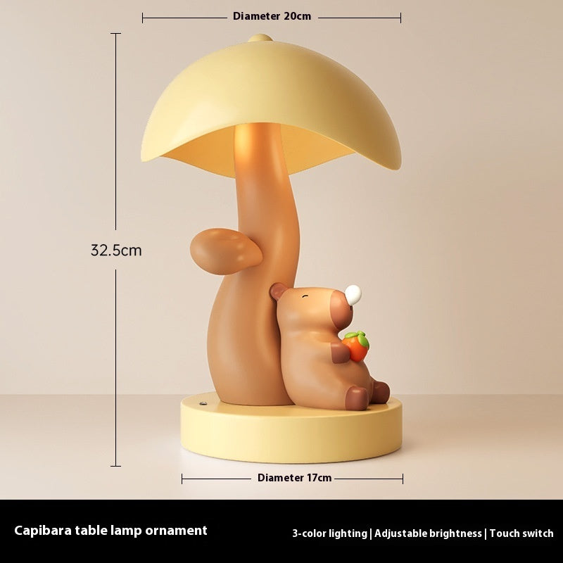 Cute Khaki Bedroom Table Lamp Home Decoration Ornaments