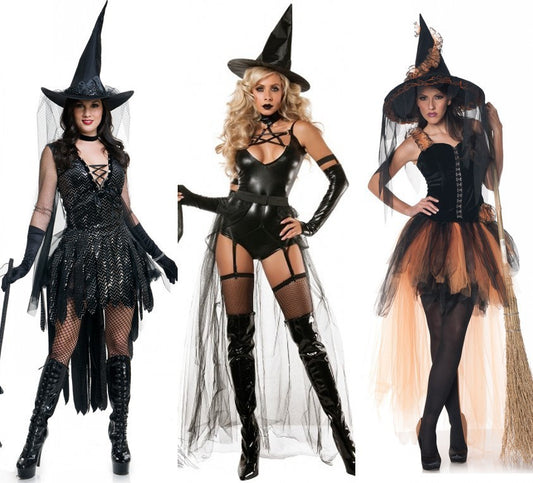 Women’s Halloween Witch Costume Performance Outfit