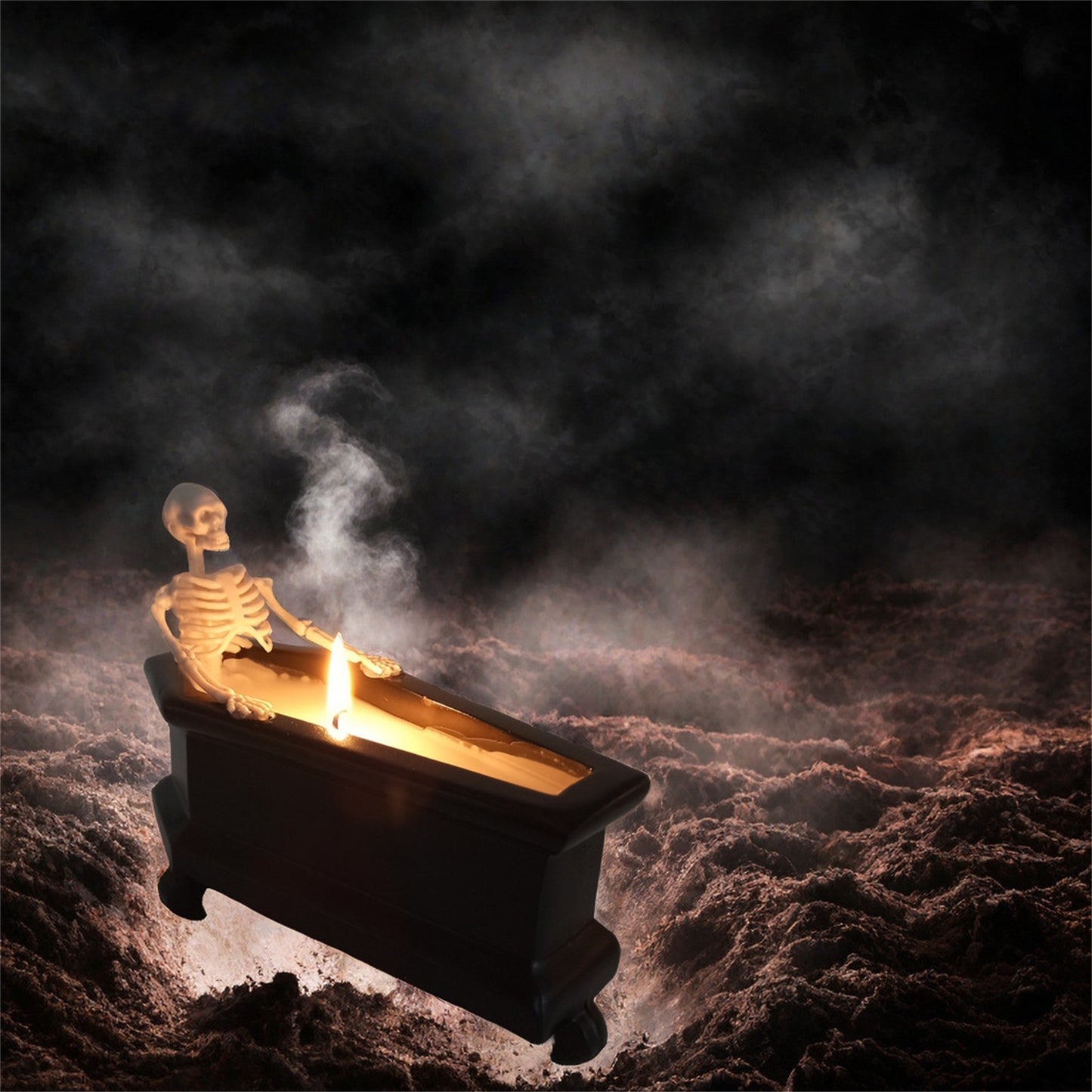 Candles Bubble Bath Skull Skeleton for Halloween Decoration