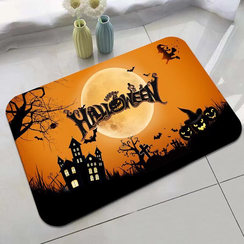 Halloween Non-Slip Bathroom or Entry Door Mat
