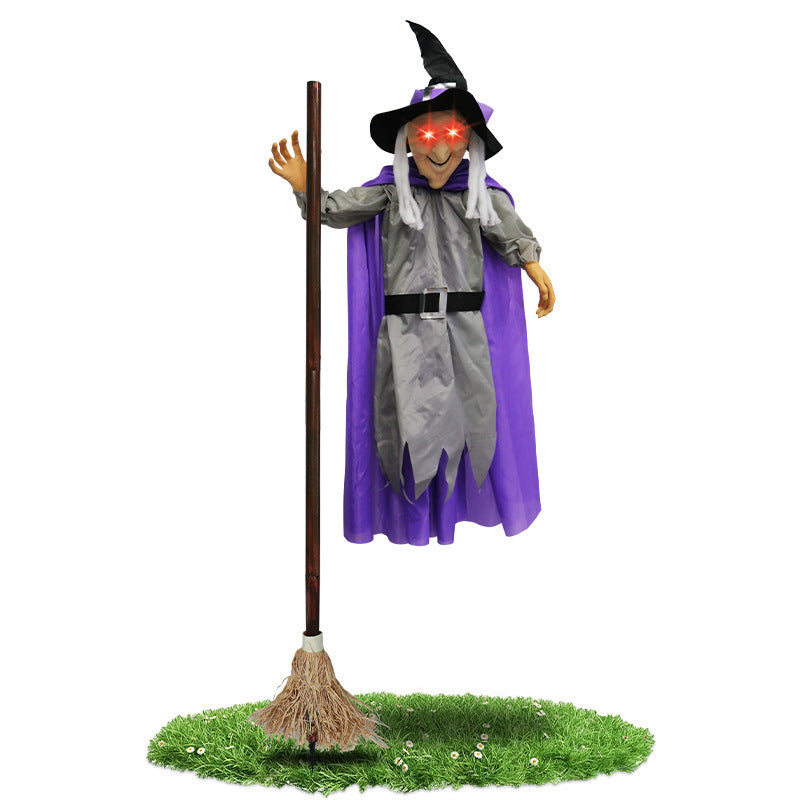 Halloween Flying Witch Decoration Animatronic Prop