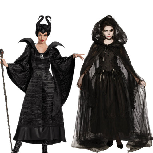 Maleficent Halloween Cosplay Costume Set for Women