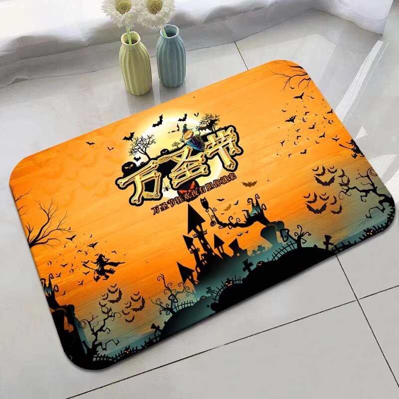 Halloween Non-Slip Bathroom or Entry Door Mat