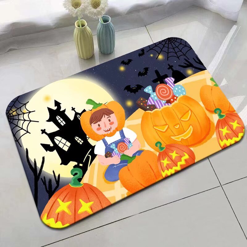 Halloween Non-Slip Bathroom or Entry Door Mat