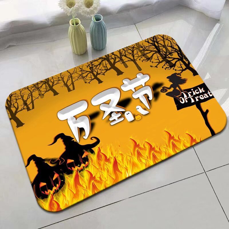 Halloween Non-Slip Bathroom or Entry Door Mat