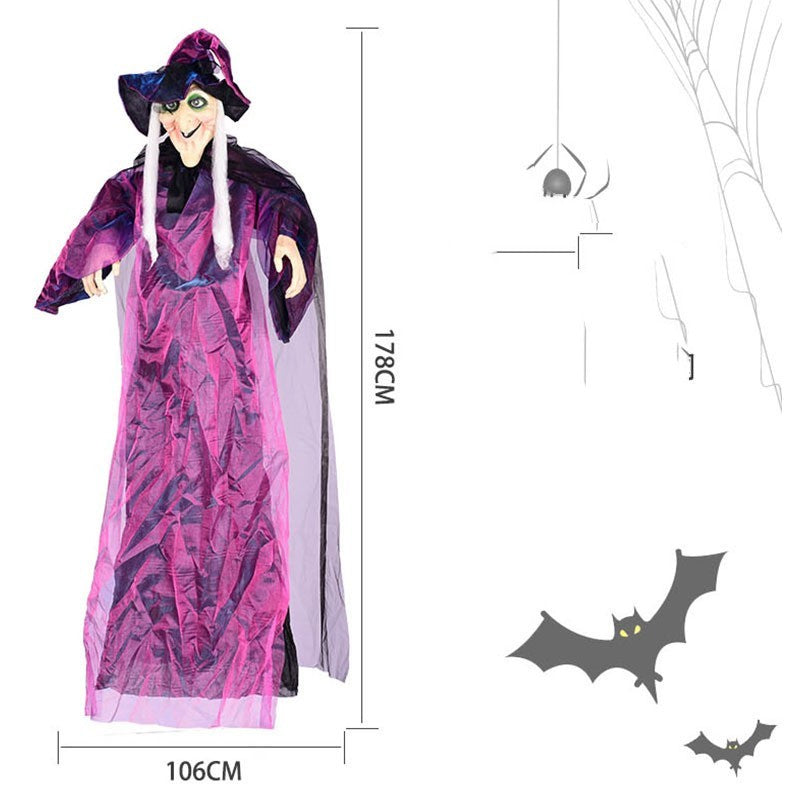 Halloween Voice-Activated Horror Electric Witch Toy