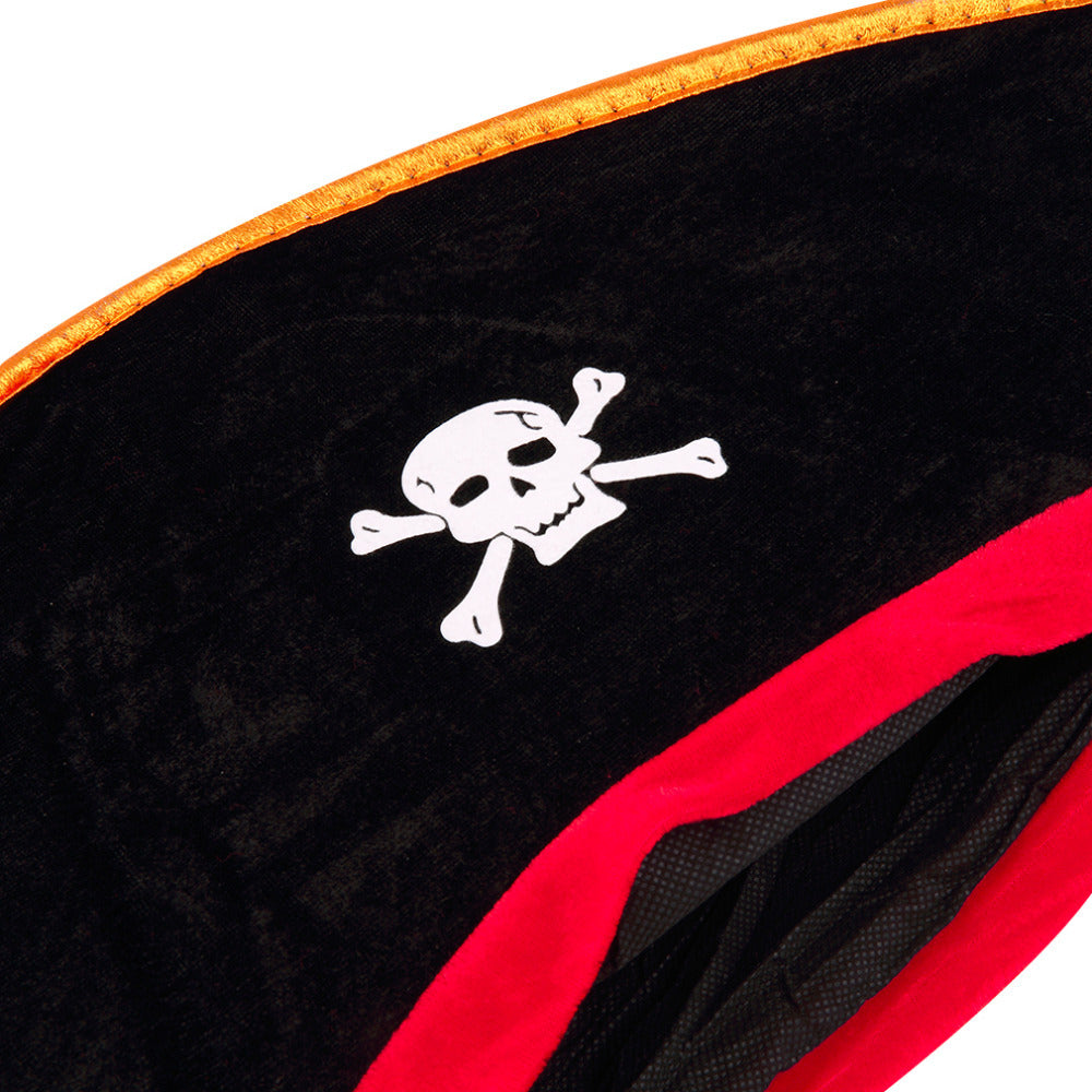 Halloween Pirate Skull Print Costume Hat