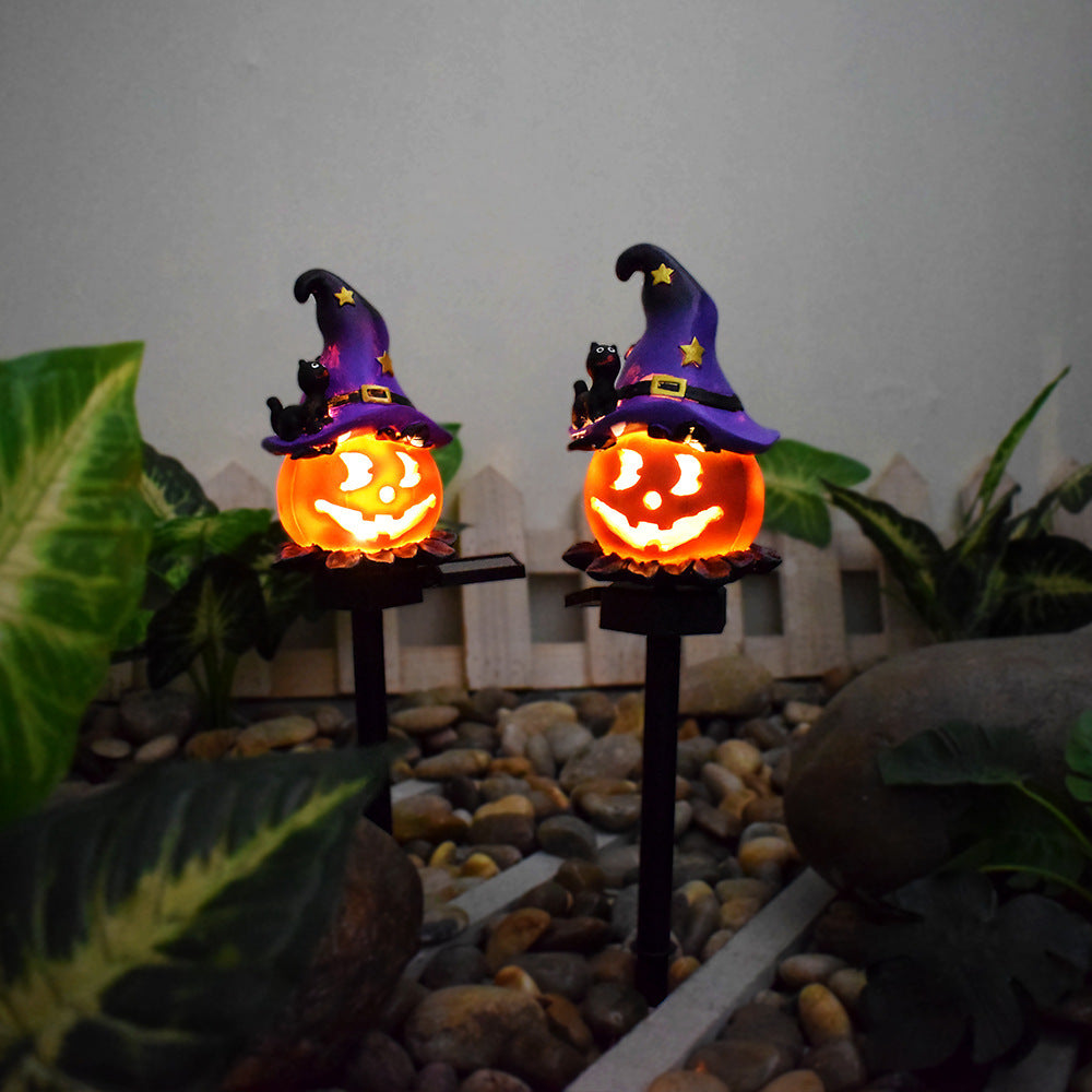 Solar Outdoor Halloween Pumpkin Garden Lantern