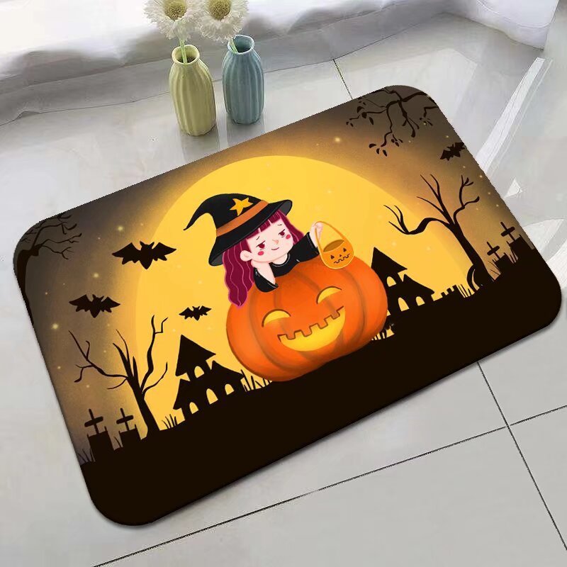 Halloween Non-Slip Bathroom or Entry Door Mat