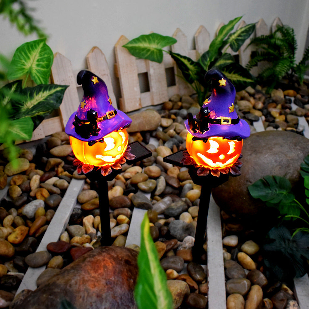 Solar Outdoor Halloween Pumpkin Garden Lantern