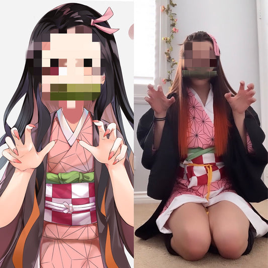 Women’s Nezuko Kamado Cosplay Performance Costume Set