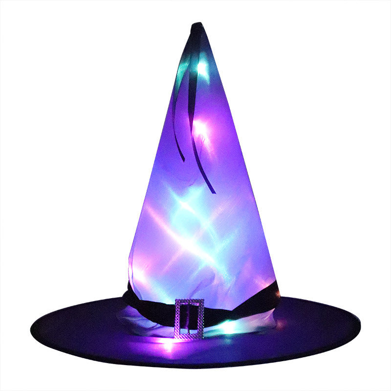 LED Witch Hat Halloween Hanging Ornament