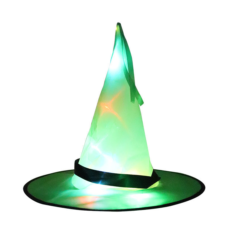 LED Witch Hat Halloween Hanging Ornament