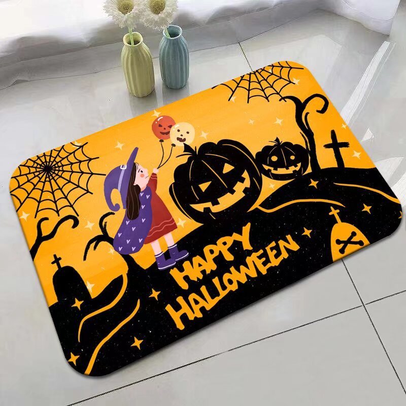 Halloween Non-Slip Bathroom or Entry Door Mat