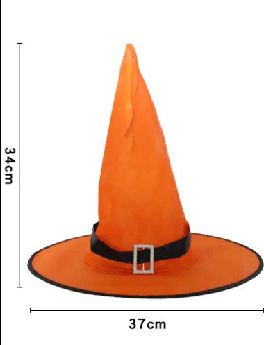 LED Witch Hat Halloween Hanging Ornament