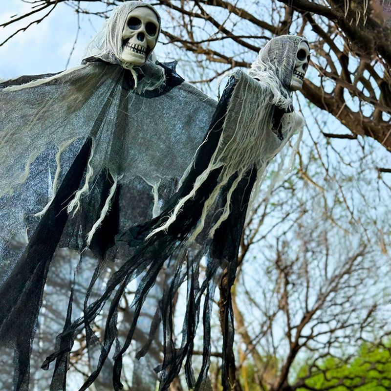Hanging Ghost Skull Skeleton Halloween Decoration