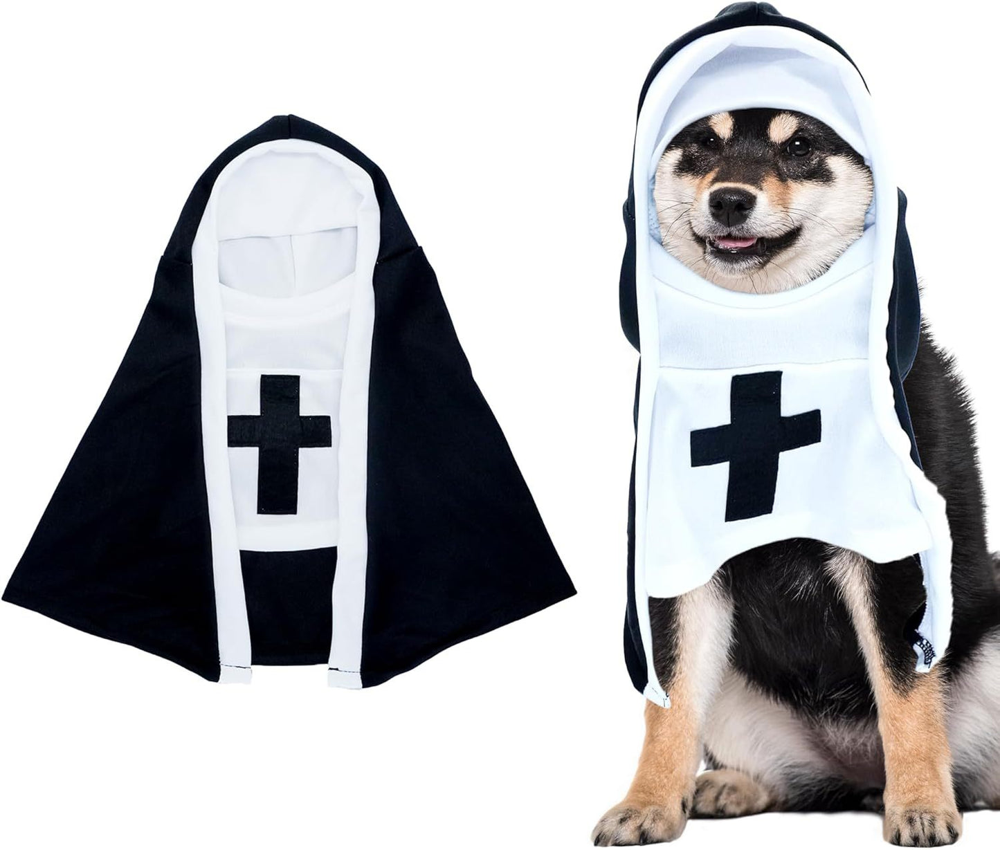 Nun Dog Costume – Pet Halloween Outfit (Apparel)