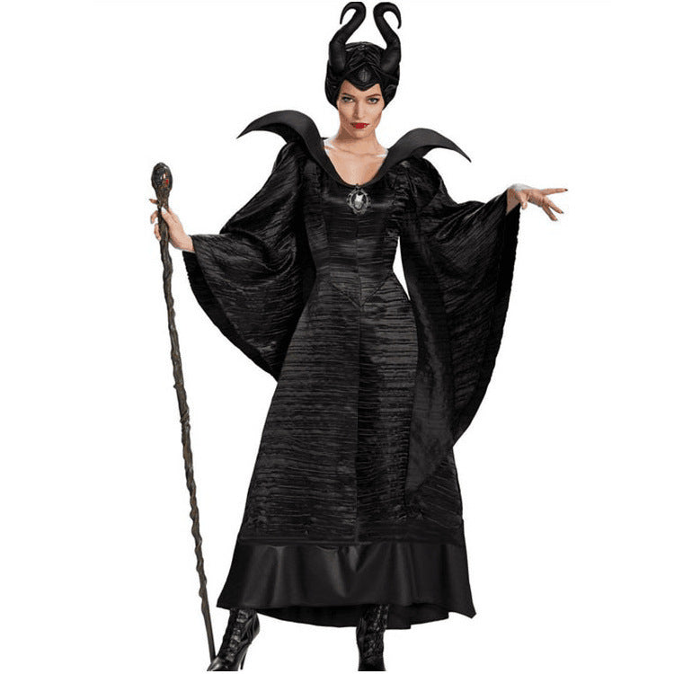 Maleficent Halloween Cosplay Costume Set for Women