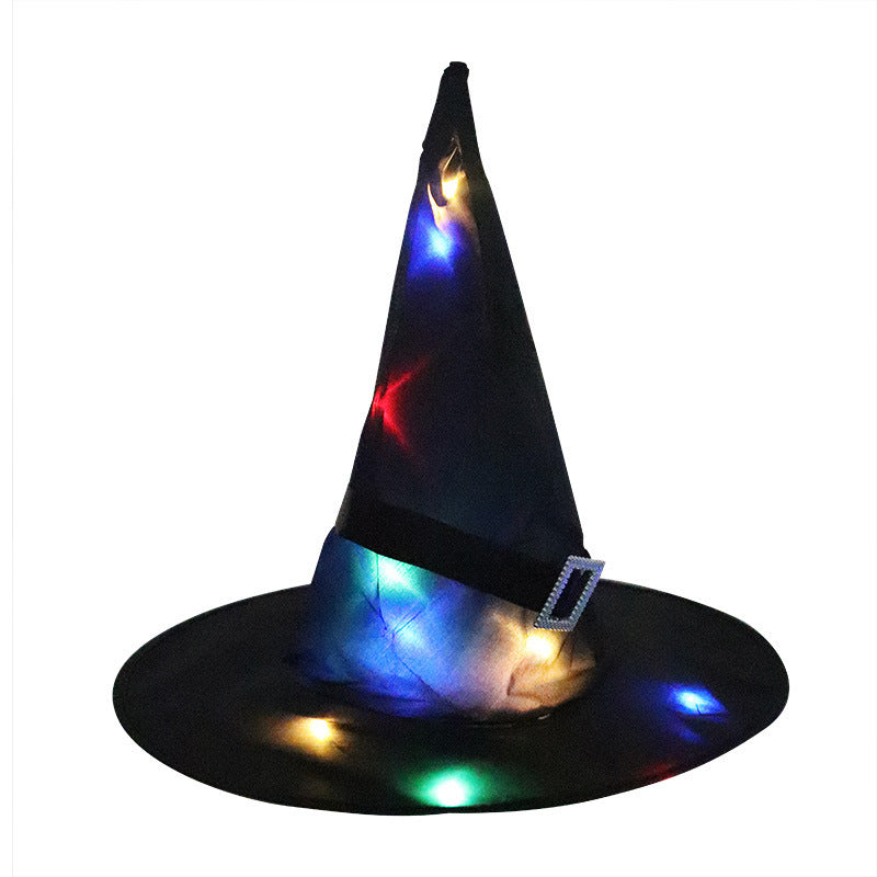 LED Witch Hat Halloween Hanging Ornament