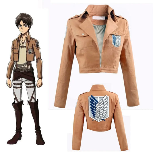 Attack on Titan Cosplay Coat Windbreaker Woolen Uniform Jacket for Survey Corps Members And Levi Ackerman Fans