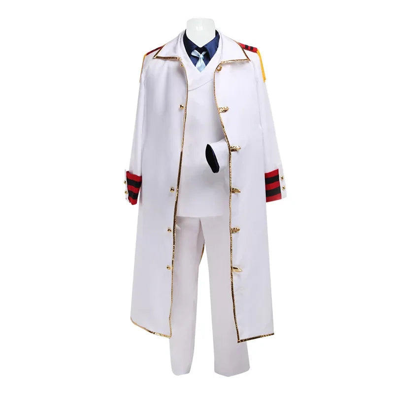 Anime ONE Monkey D Garp Cosplay Costume PIECE Full Set Cloak Coat Pants Adult Halloween Party Costume Performance Uniform