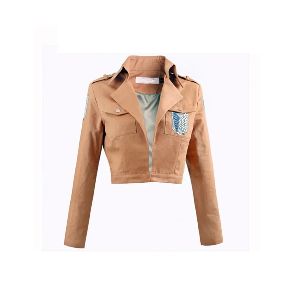 Attack on Titan Cosplay Coat Windbreaker Woolen Uniform Jacket for Survey Corps Members And Levi Ackerman Fans