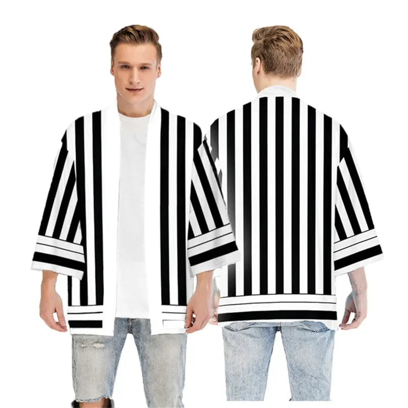 Kimetsu No Yaiba Nezuko Tanjirou Kimono Haori Cloak Cosplay Costume Halloween Adult Child Anime Costumes Cape