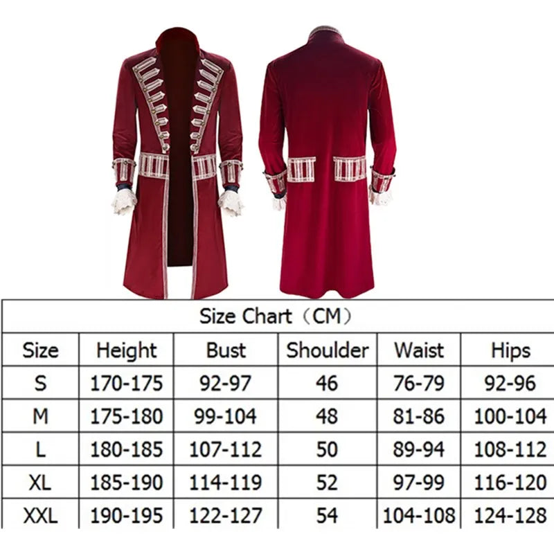 Captain Hook Cosplay Pirate Disguise Costume Pan Hat Adult Men Coat Pants Outfits Halloween Carnival Party Suit
