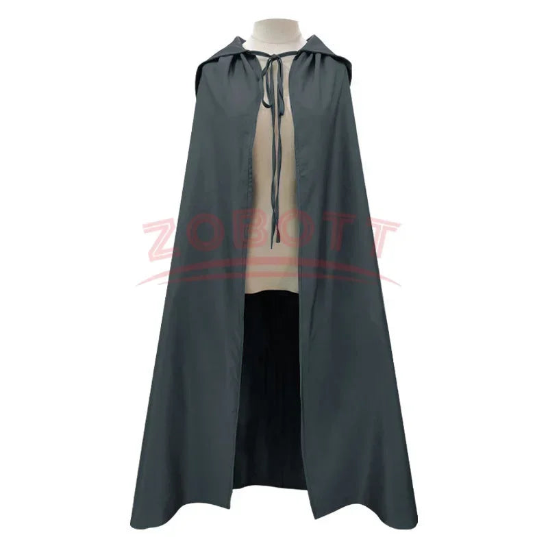Gandalf Cosplay Costume The Lord of the Rings Men Sorcerer Uniform Thin Cotton and Linen Cape Hat Suit Performance Clothing