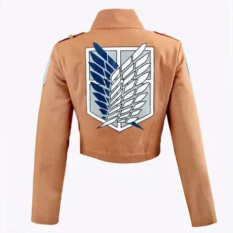 Attack on Titan Cosplay Coat Windbreaker Woolen Uniform Jacket for Survey Corps Members And Levi Ackerman Fans