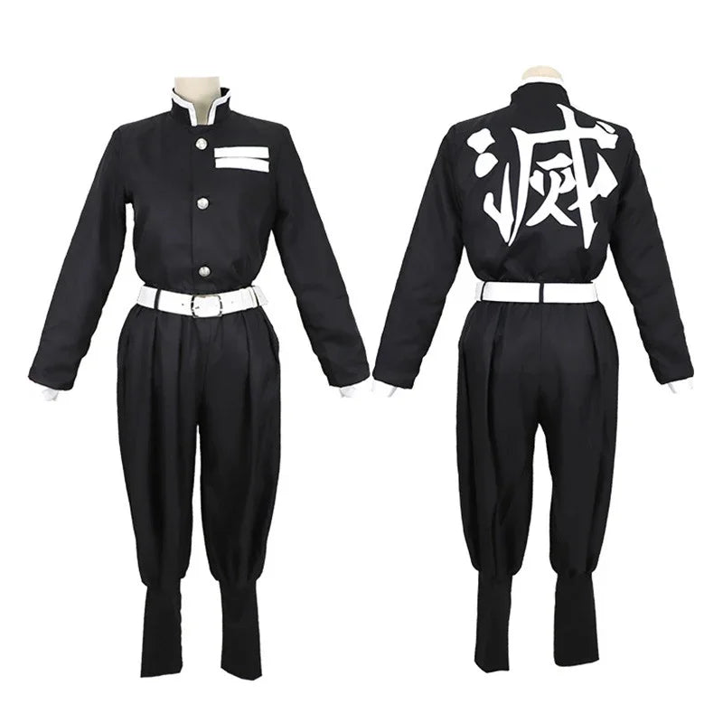 Anime Demon Slayer Kimetsu No Yaiba Tomioka Giyuu Cosplay Costume Men Kimono Uniform Halloween Carnival Party Costumes