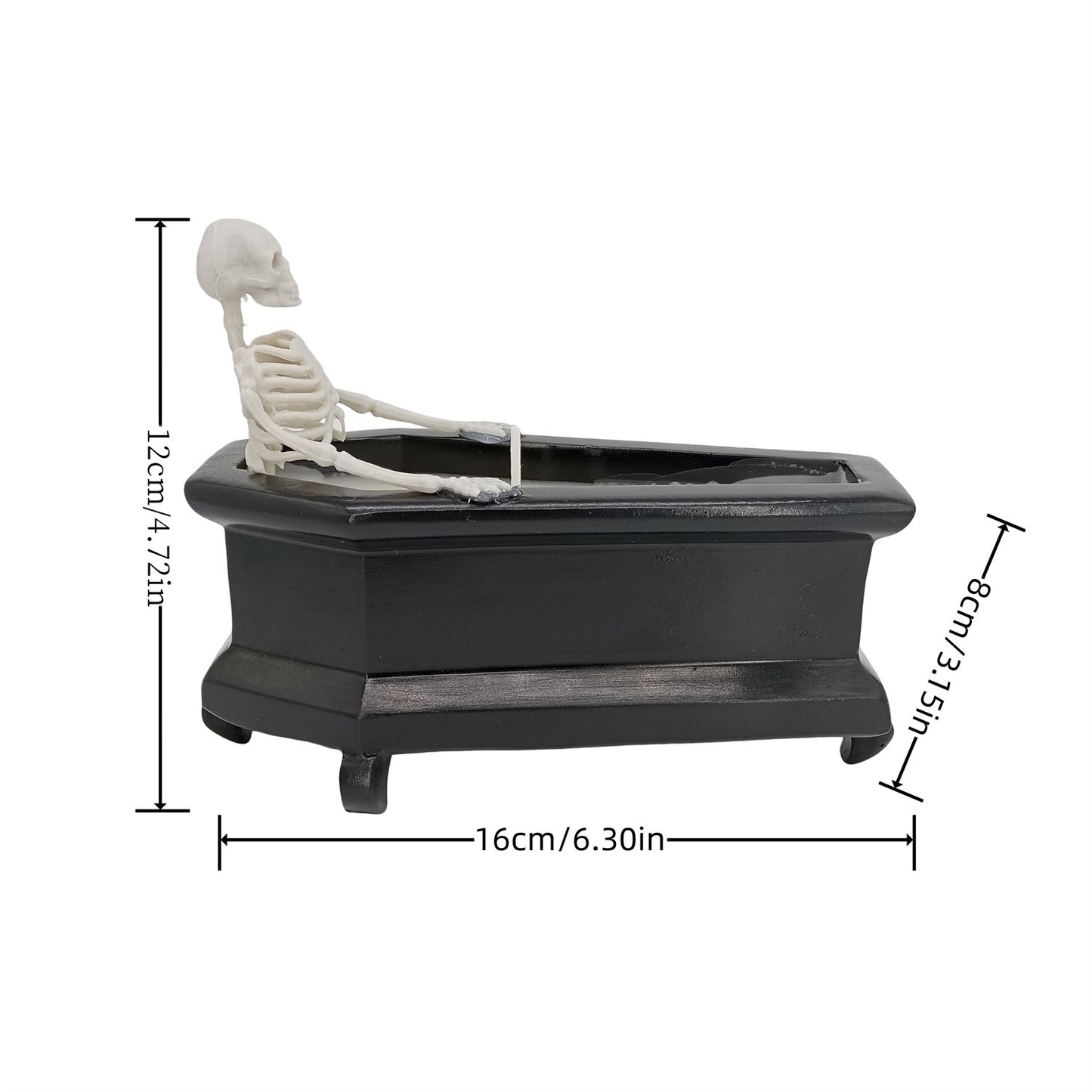 Candles Bubble Bath Skull Skeleton for Halloween Decoration