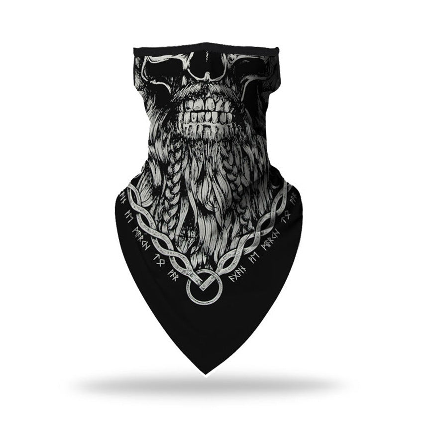 European And American New Ear Scarf Skull Mask