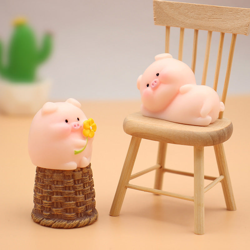 Mini Resin Ornament Micro Landscape Simulation Cartoon Cute