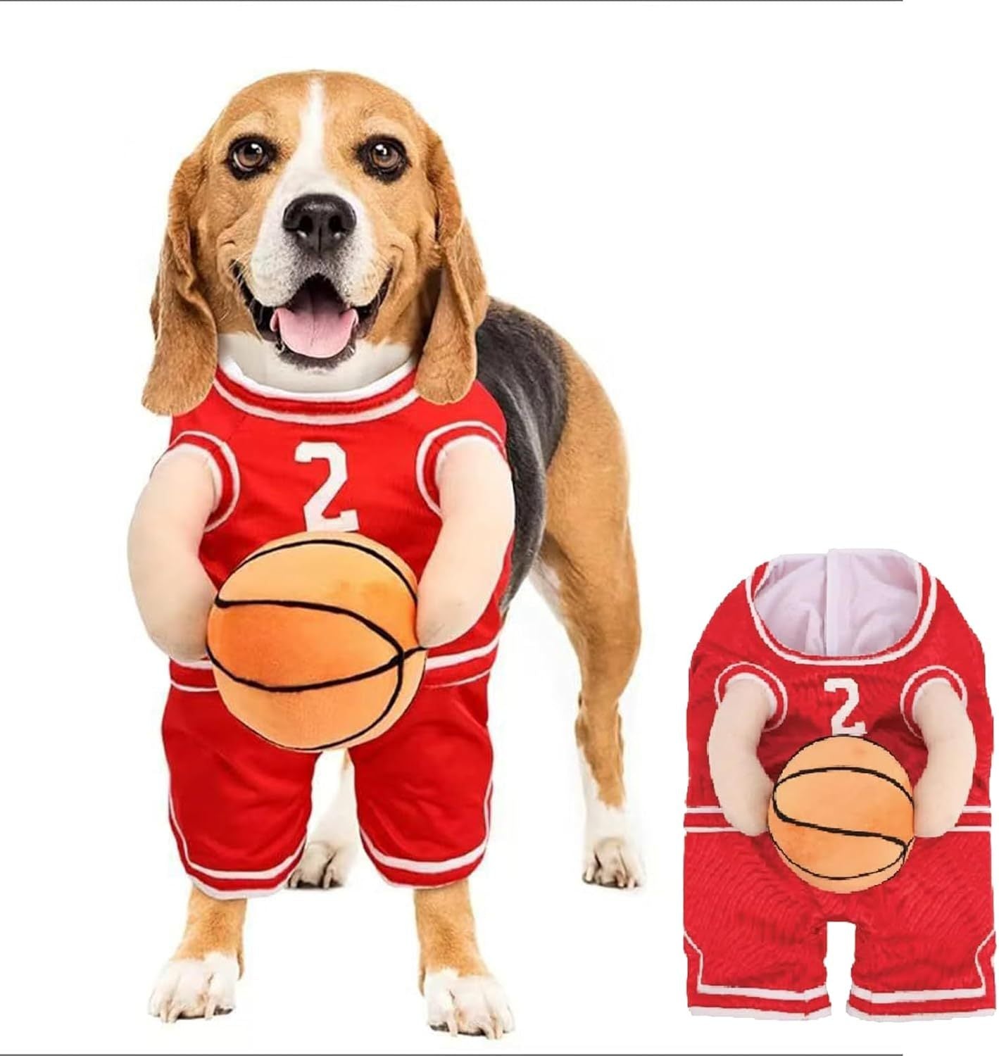 Dog sports Player Costume – Funny Pet Outfit- Halloween