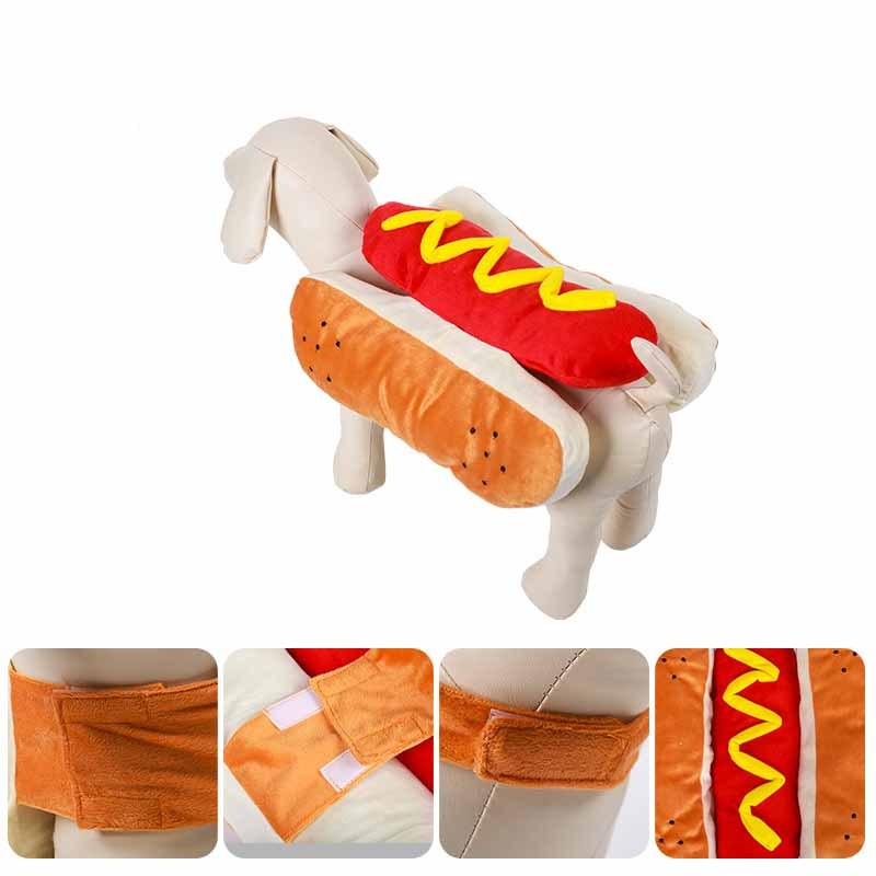 Hot Dog Halloween Costume for Dogs – Funny Pet Outfit