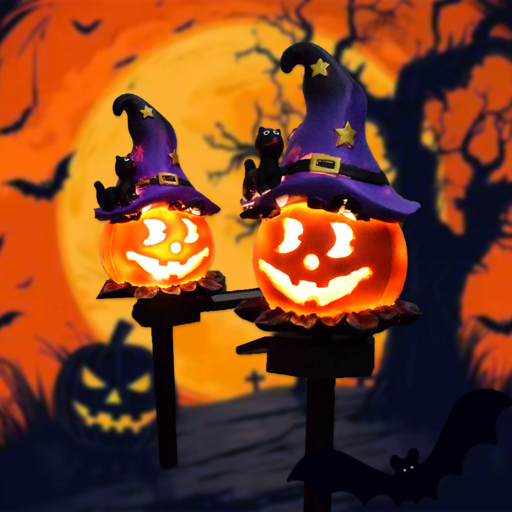 Solar Outdoor Halloween Pumpkin Garden Lantern