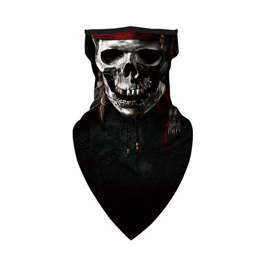 European And American New Ear Scarf Skull Mask