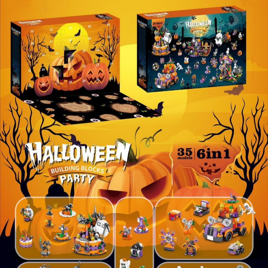 Halloween Pumpkin House Ghost House Building Blocks