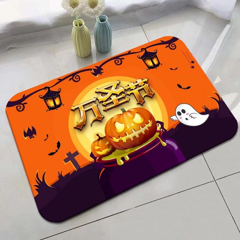 Halloween Non-Slip Bathroom or Entry Door Mat